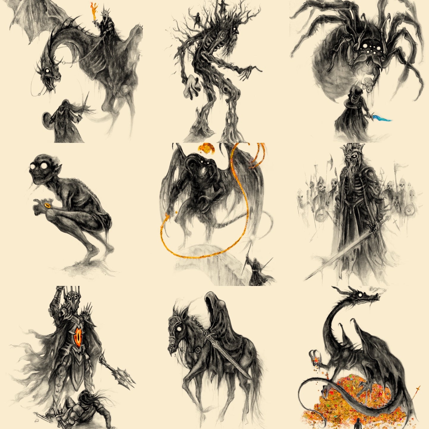 LOTR Full Stained Print Collection