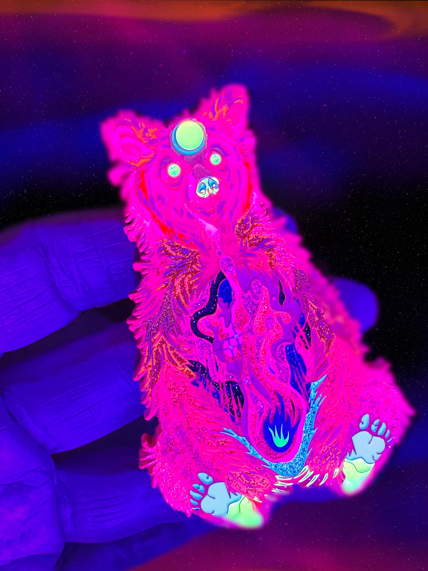 fire in the belly, enamel pin