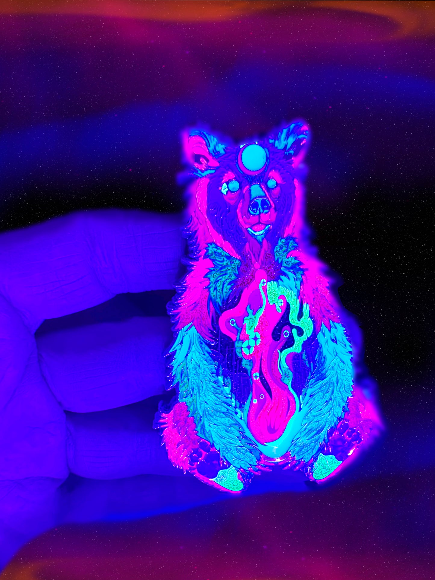 fire in the belly, enamel pin