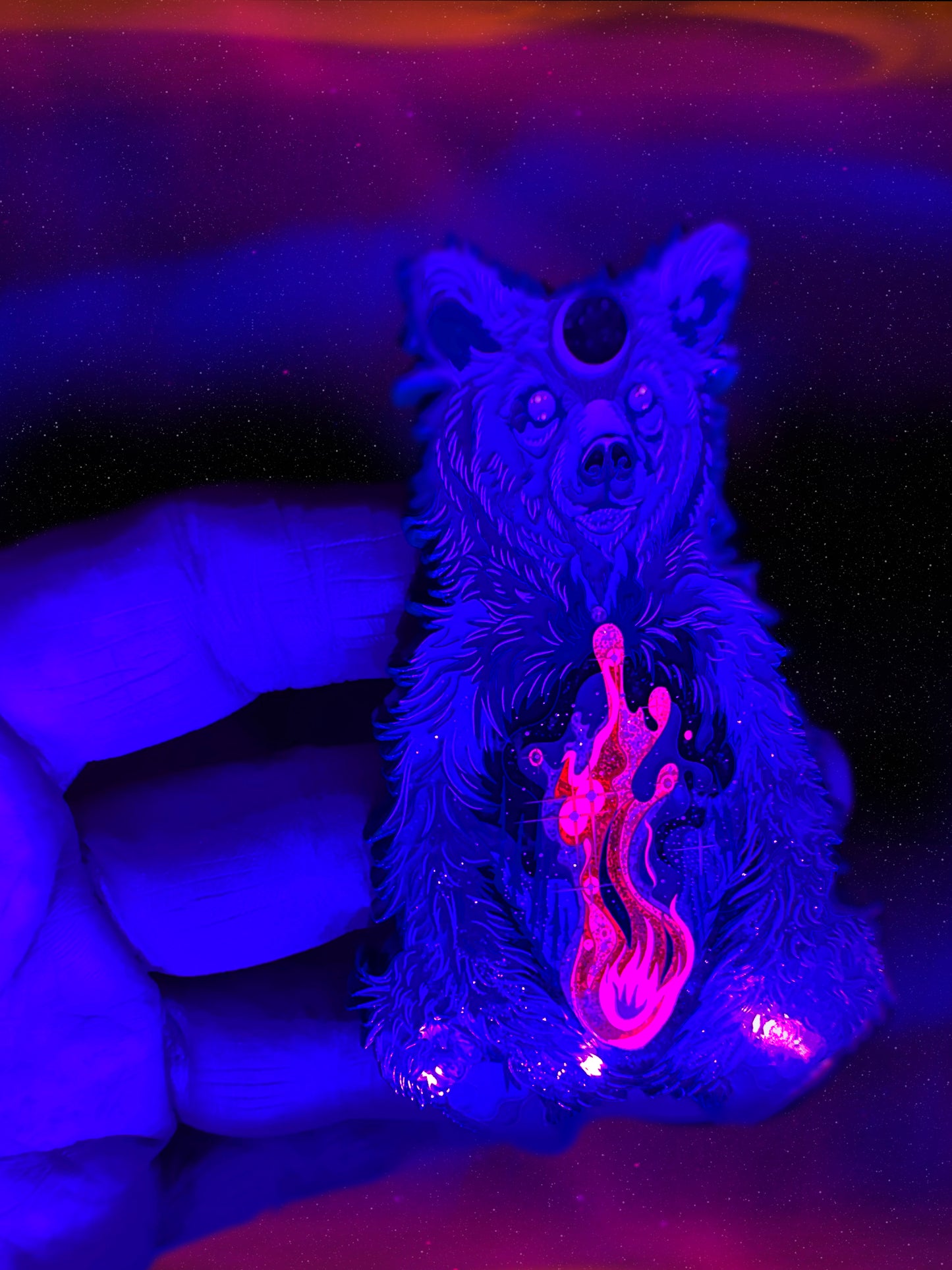 fire in the belly, enamel pin