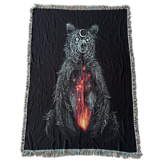 Fire in the Belly, woven blanket