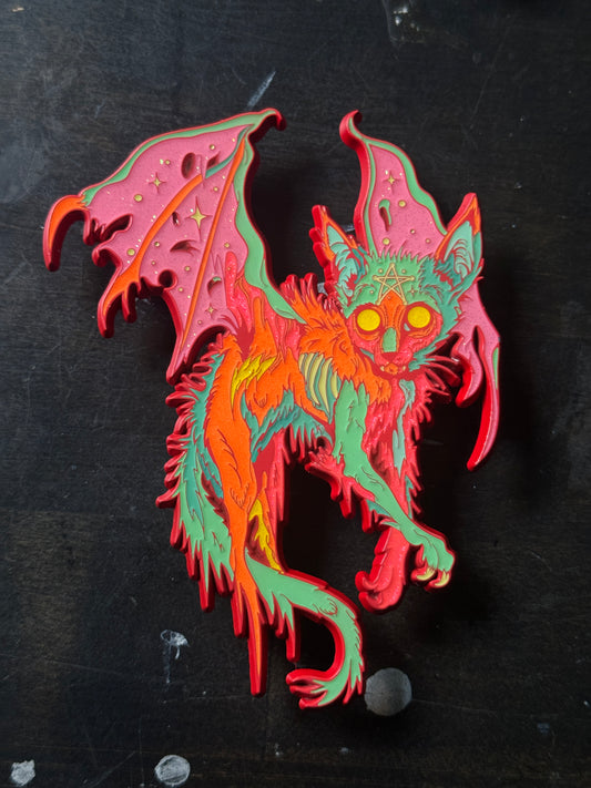 slanted enchantment, enamel pin