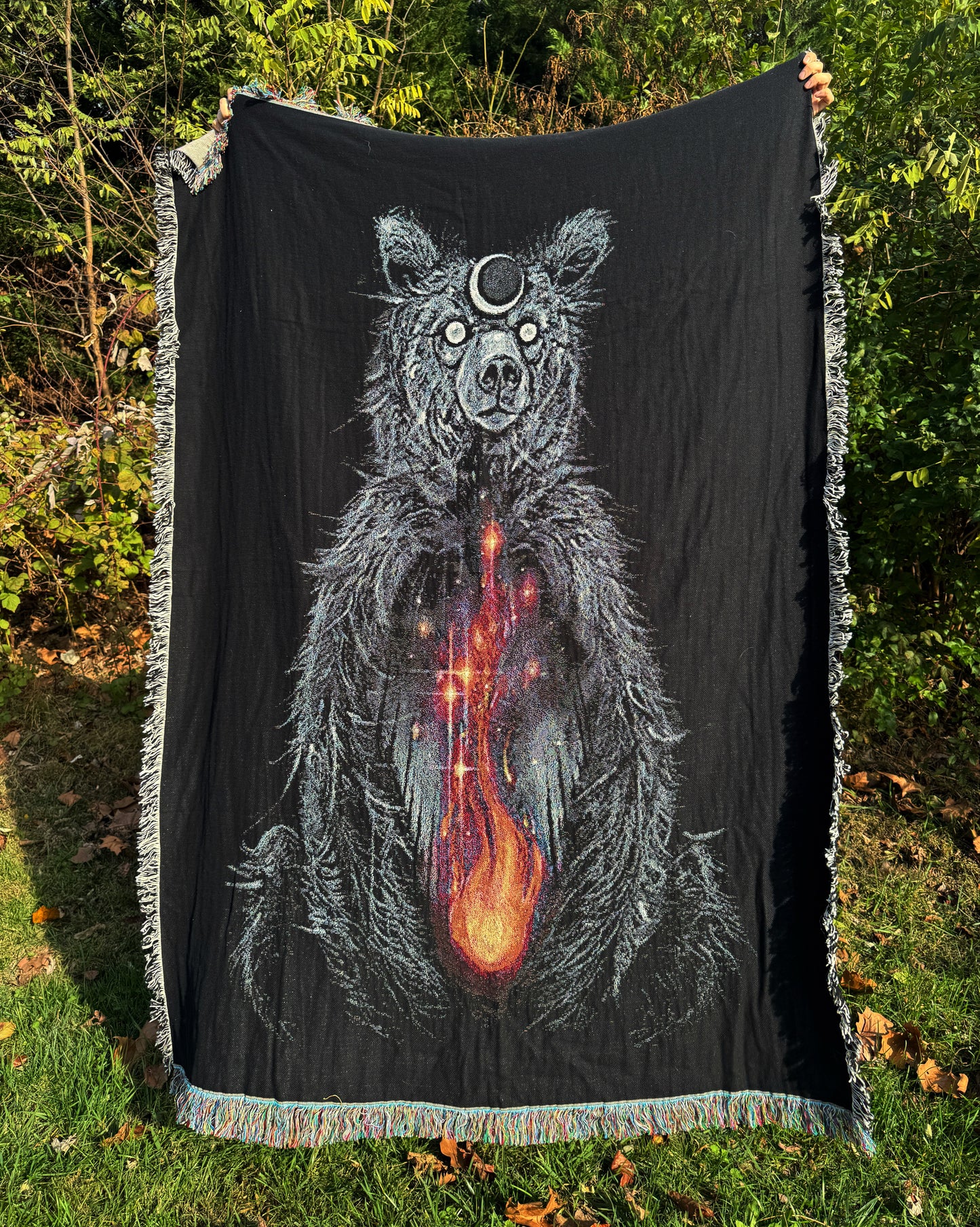 Fire in the Belly, woven blanket