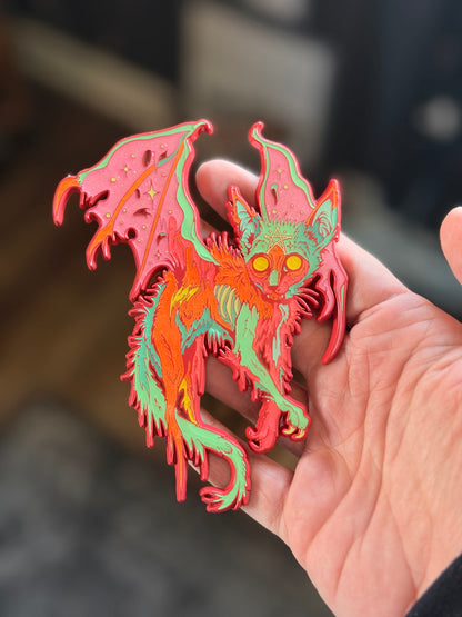 slanted enchantment, enamel pin