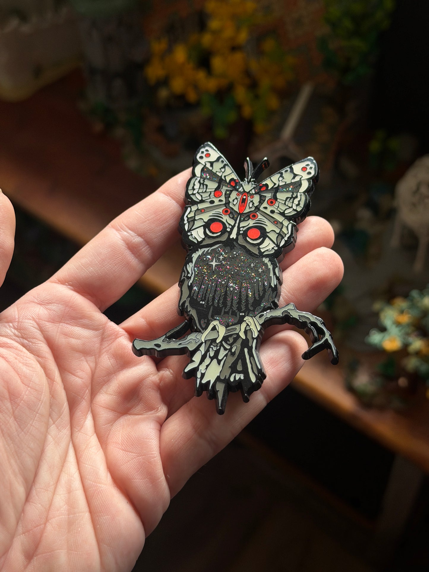 flashburnr, enamel pin