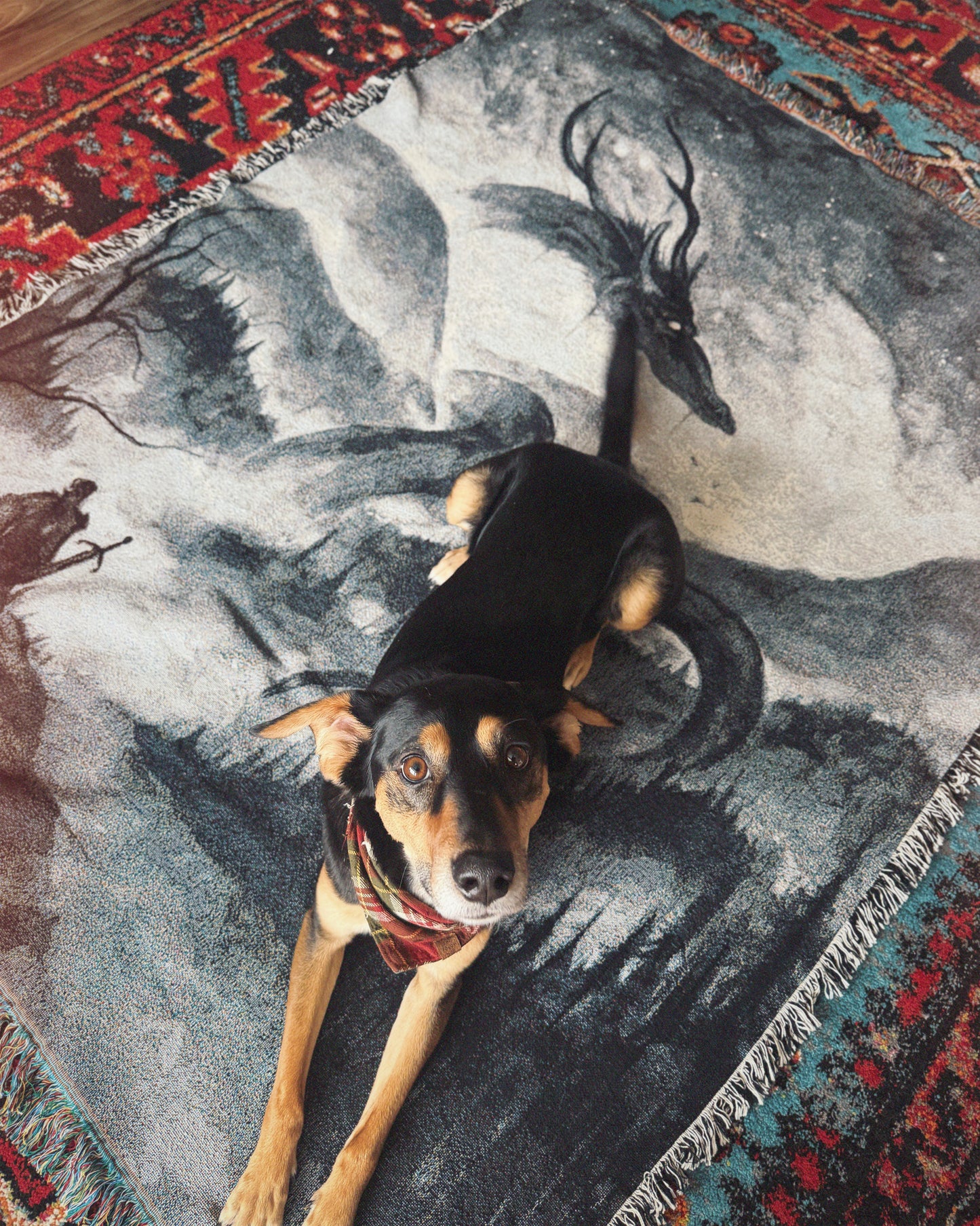 An Audeince with the Formeother, tapestry blanket