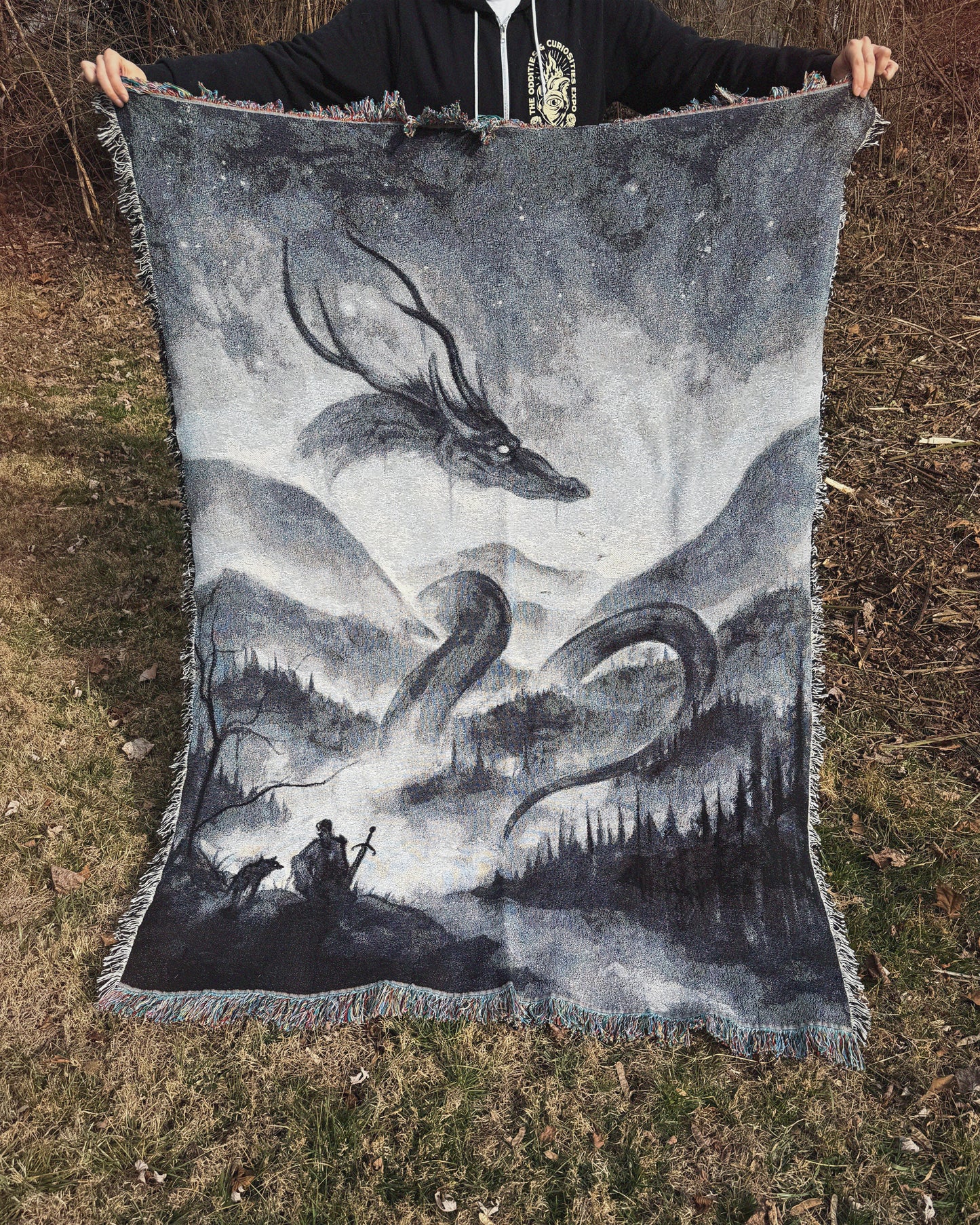 An Audeince with the Formeother, tapestry blanket