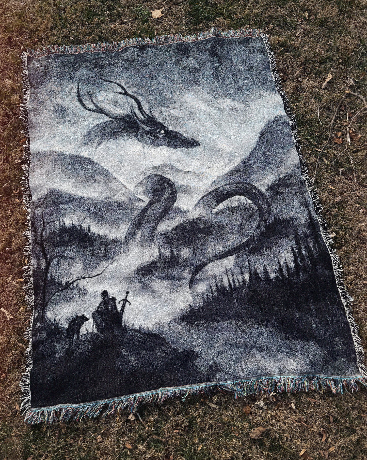 An Audeince with the Formeother, tapestry blanket