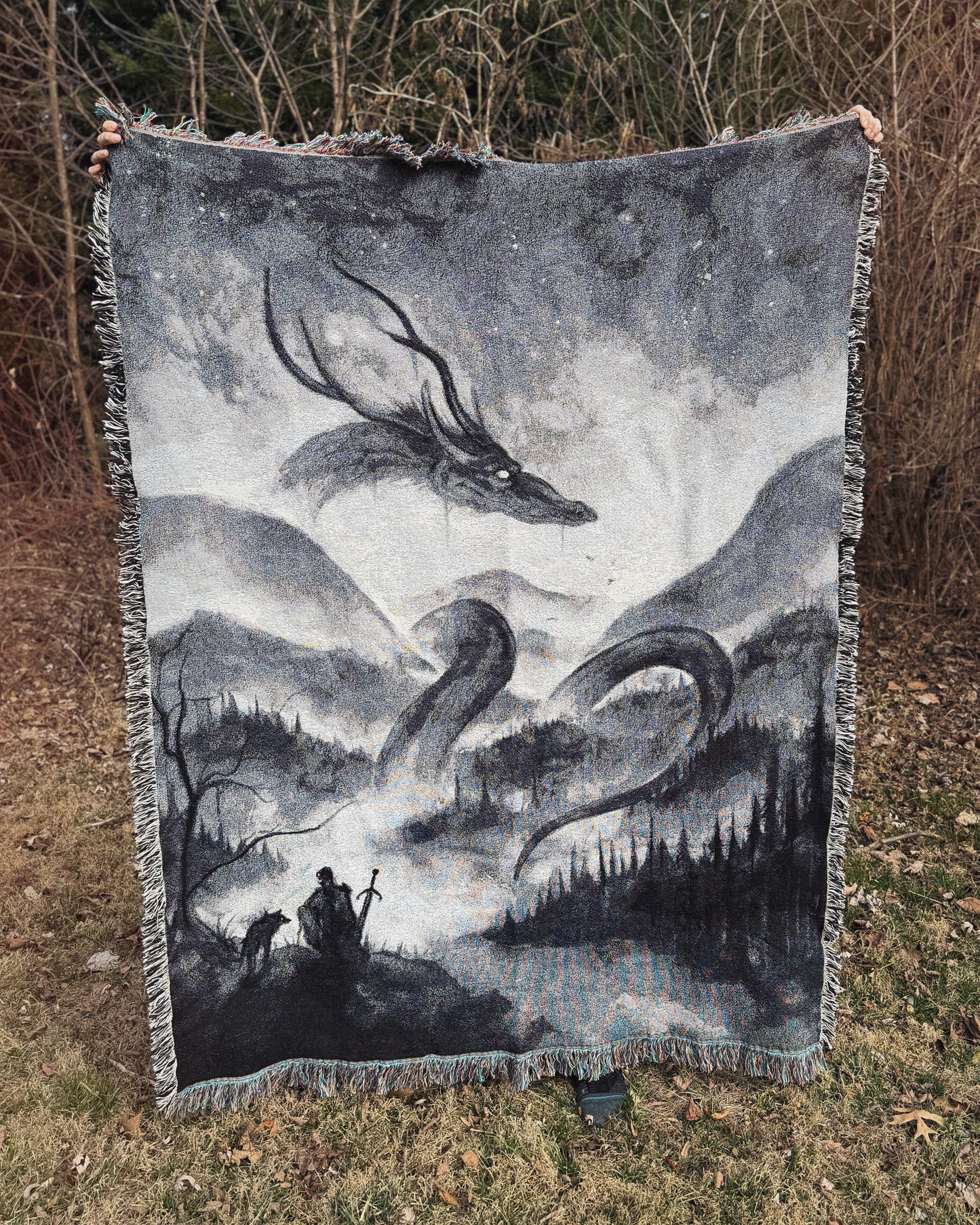 An Audeince with the Formeother, tapestry blanket