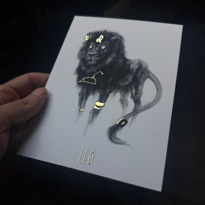 Zodiac Foil Prints