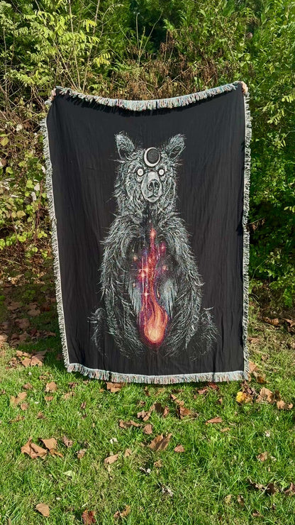 Fire in the Belly, woven blanket